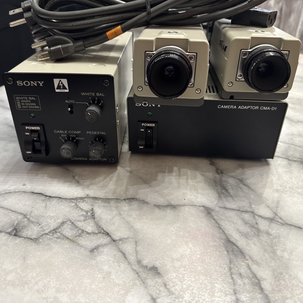 SONY Camera Adaptor & Adaptor Cam-D1 DXD-102 & DXC 101 Cameras Untested