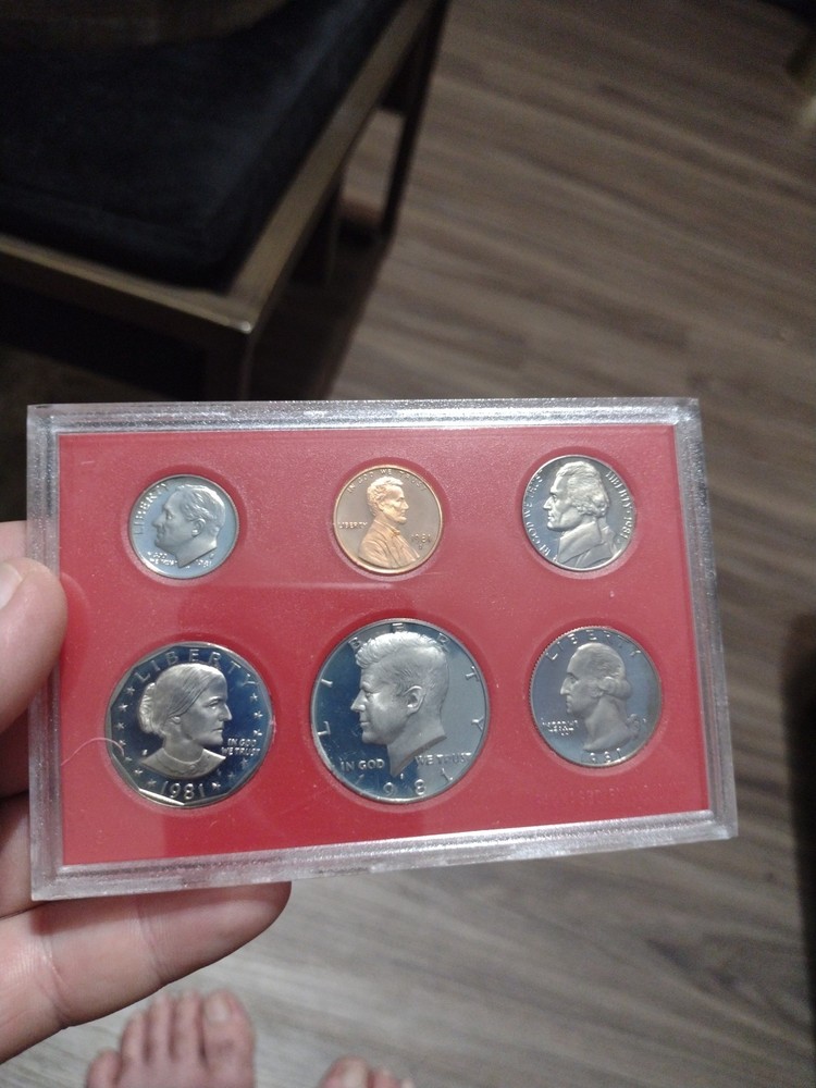1981-S US Proof Mint Set 6 Coins CLAD