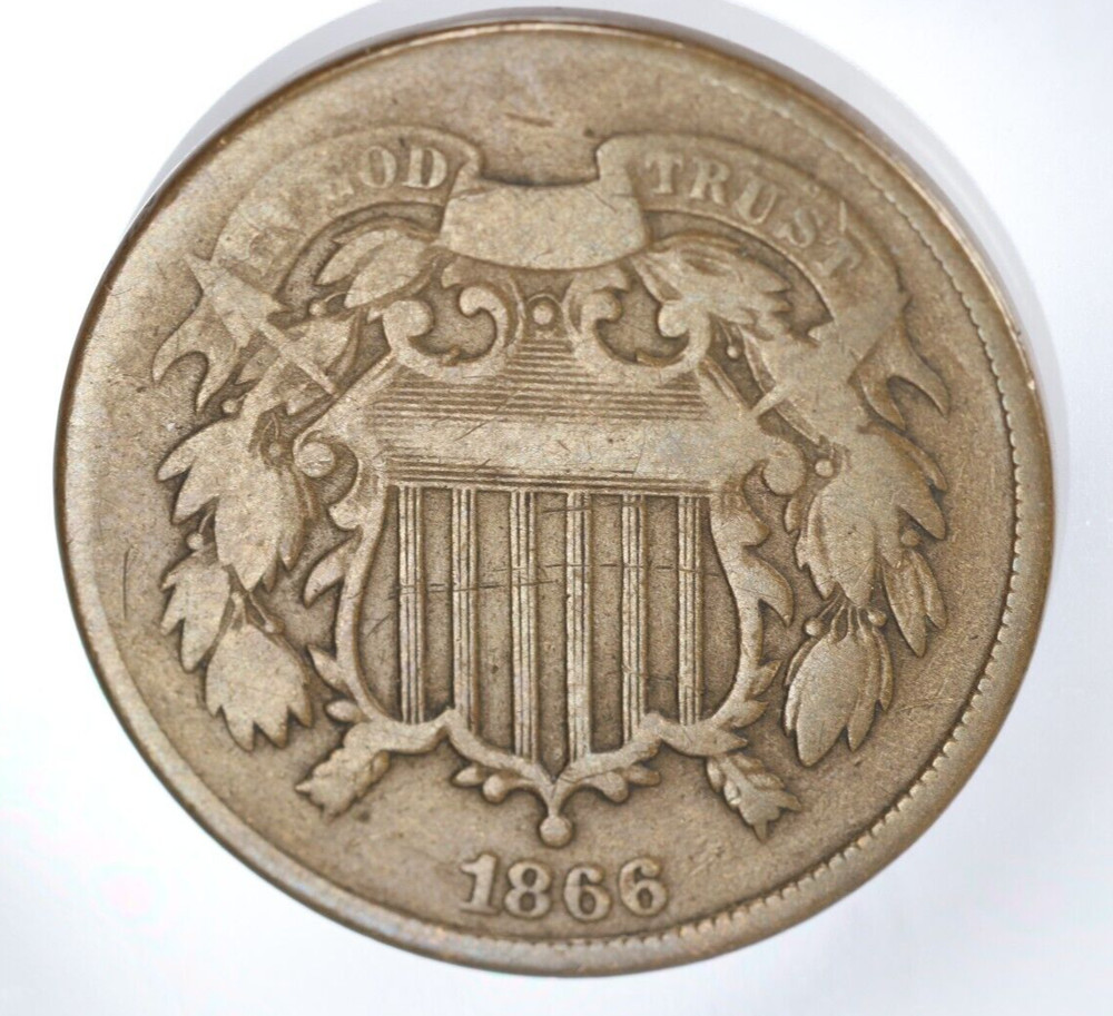 1866 Two Cent Piece 2c