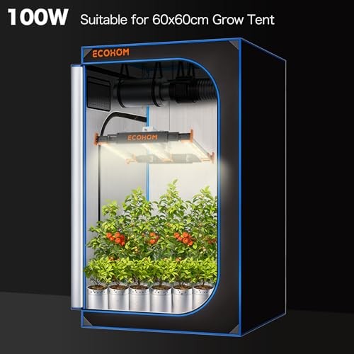 W LED Grow Light, 2x2ft Coverage Full Spectrum Daisy Chain Growing Light, 100