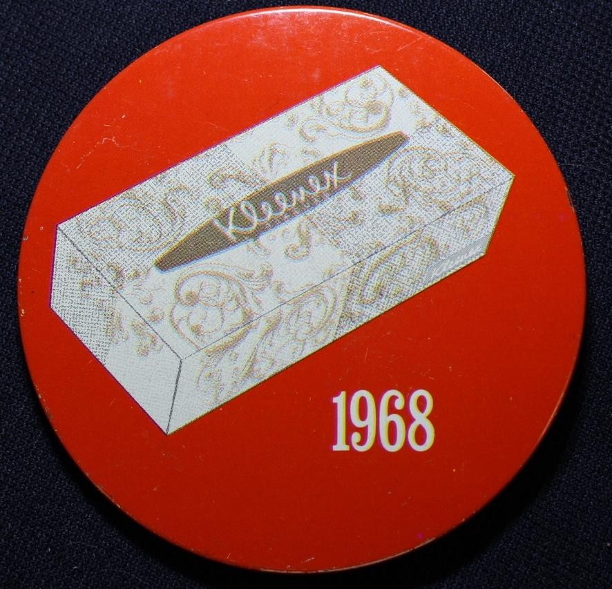 Kleenex Tissue 7 Different 3" Pinbacks Tray14