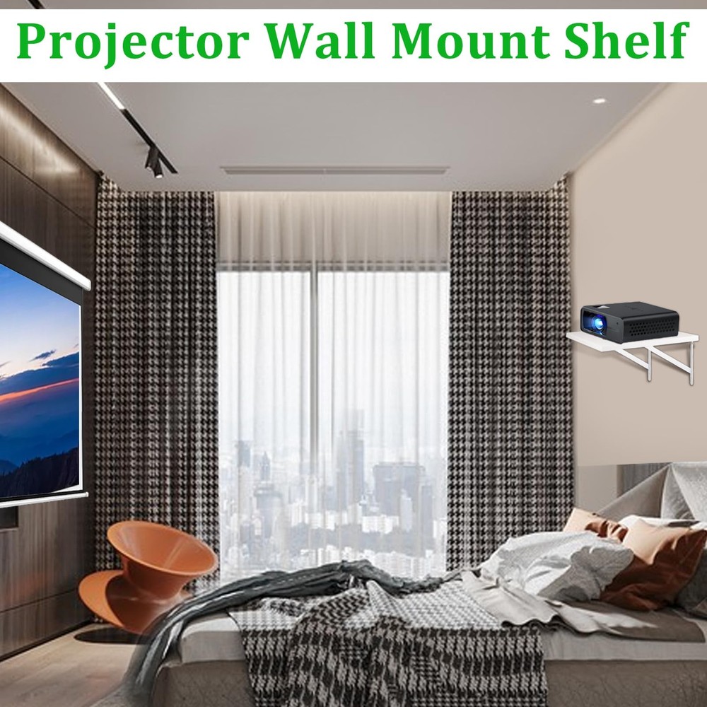Projector Wall Mount Shelf, Projectors Floating Shelves, Projector-Rack-Holde...