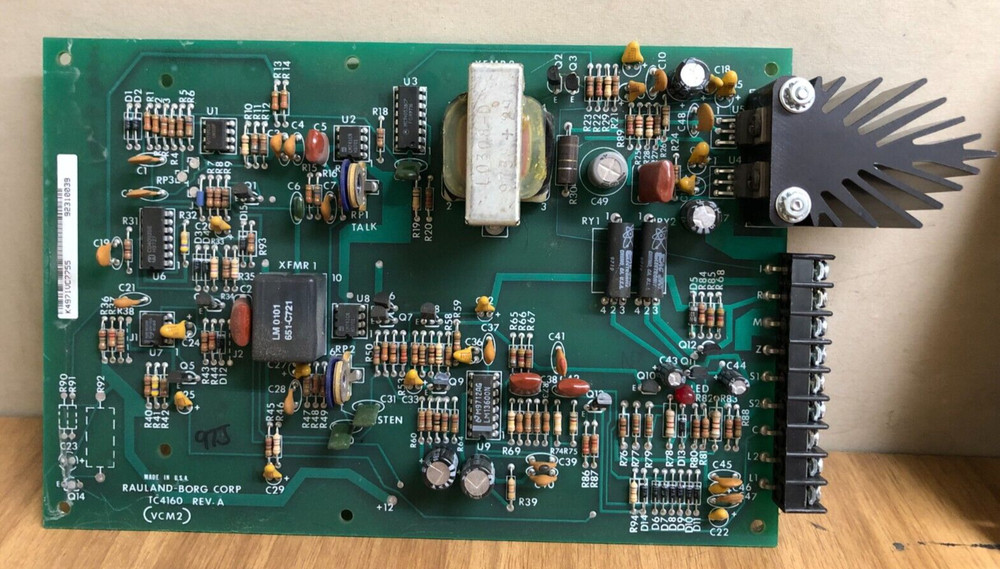 Rauland Borg TC4160 Rev. A VCM2 Circuit Board Control Module Intercom System