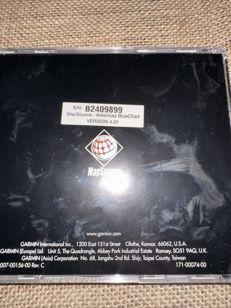 Garmin BlueChart America's CD ROM Mapsource version 4.01