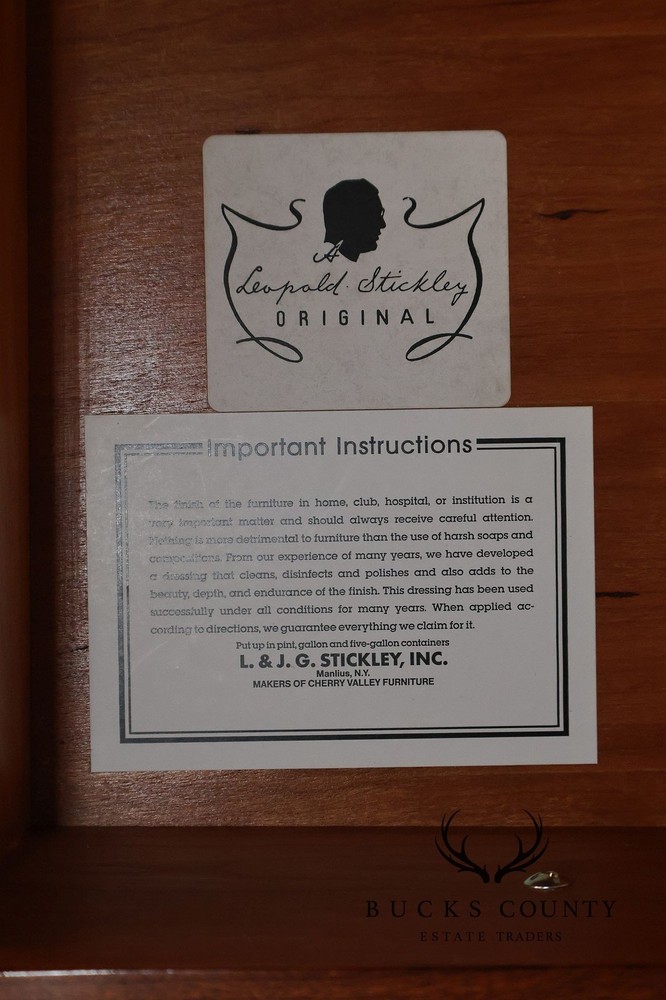 Stickley Traditional Chippendale Style Storage Press