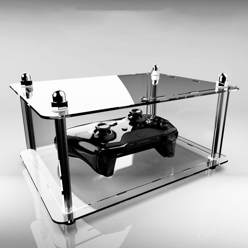 Game Controller Storage Box Transparent Acrylic Stackable Gamepad Dust Cover