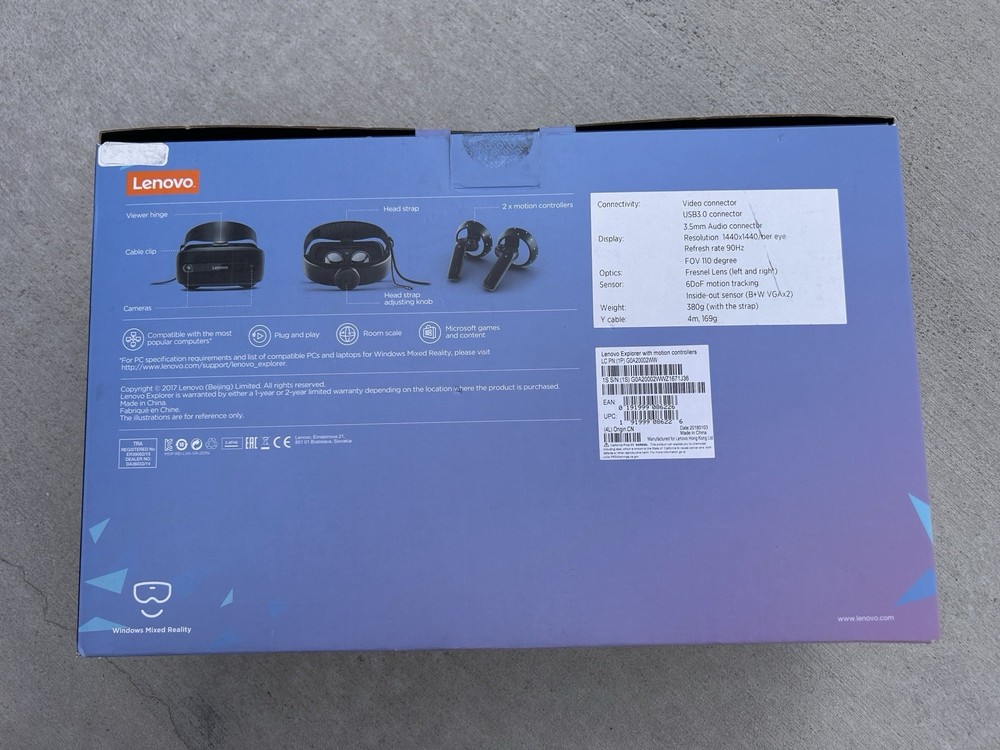 Lenovo Explorer Headset VR Set with Controllers
