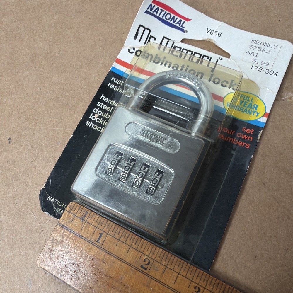 National Mr. Memory Combination Lock V656