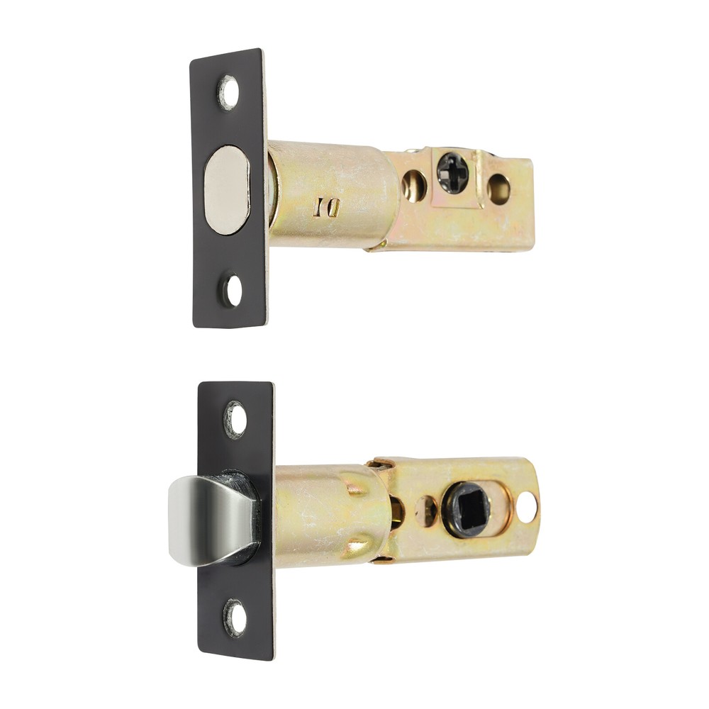 Handle Set w/ Reversible Handle Lever Black Front Door Lock Set Door Handle Set