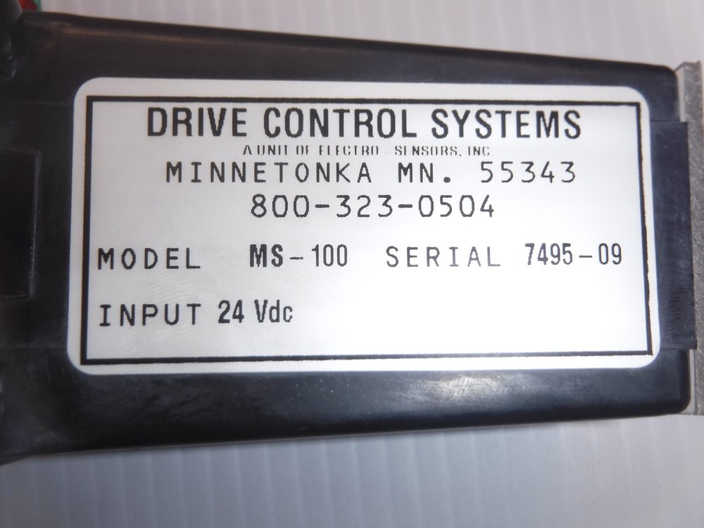 Drive Control Systems MS-100 Motor Controller 24 Vdc Input