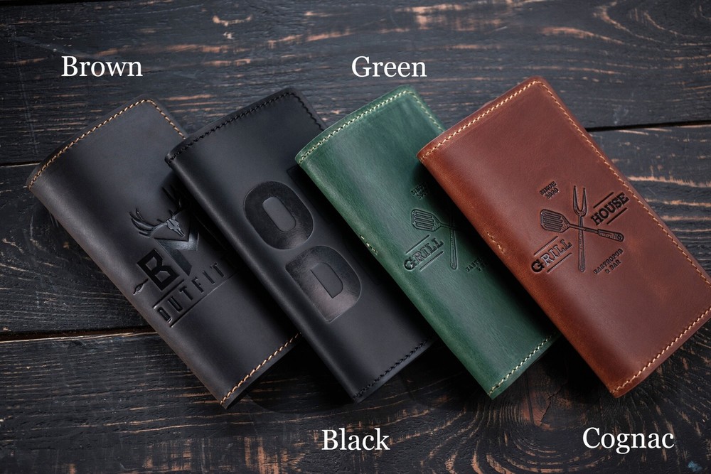 Leather check presenter Restaurant bill holder Guest presenter Check holder