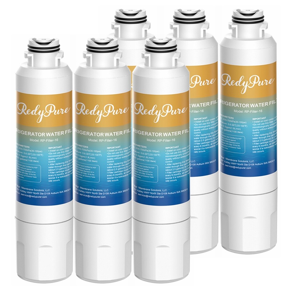 6 pcs Fit for Samsung DA29-00020A/B RF263BEAESR PL-200 Refrigerator Water Filter