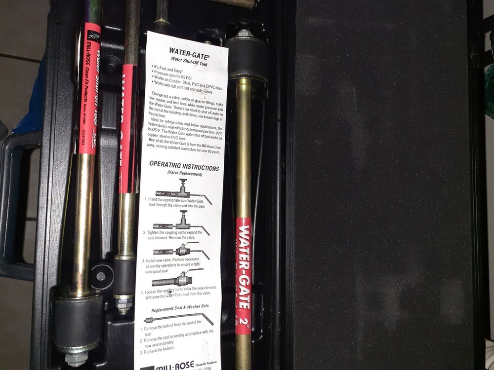 Watermark water valve shutoff toolkit