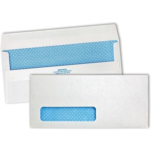 #10 Left Window Security Tinted Envelopes with a Self Seal Closure 500 per Box