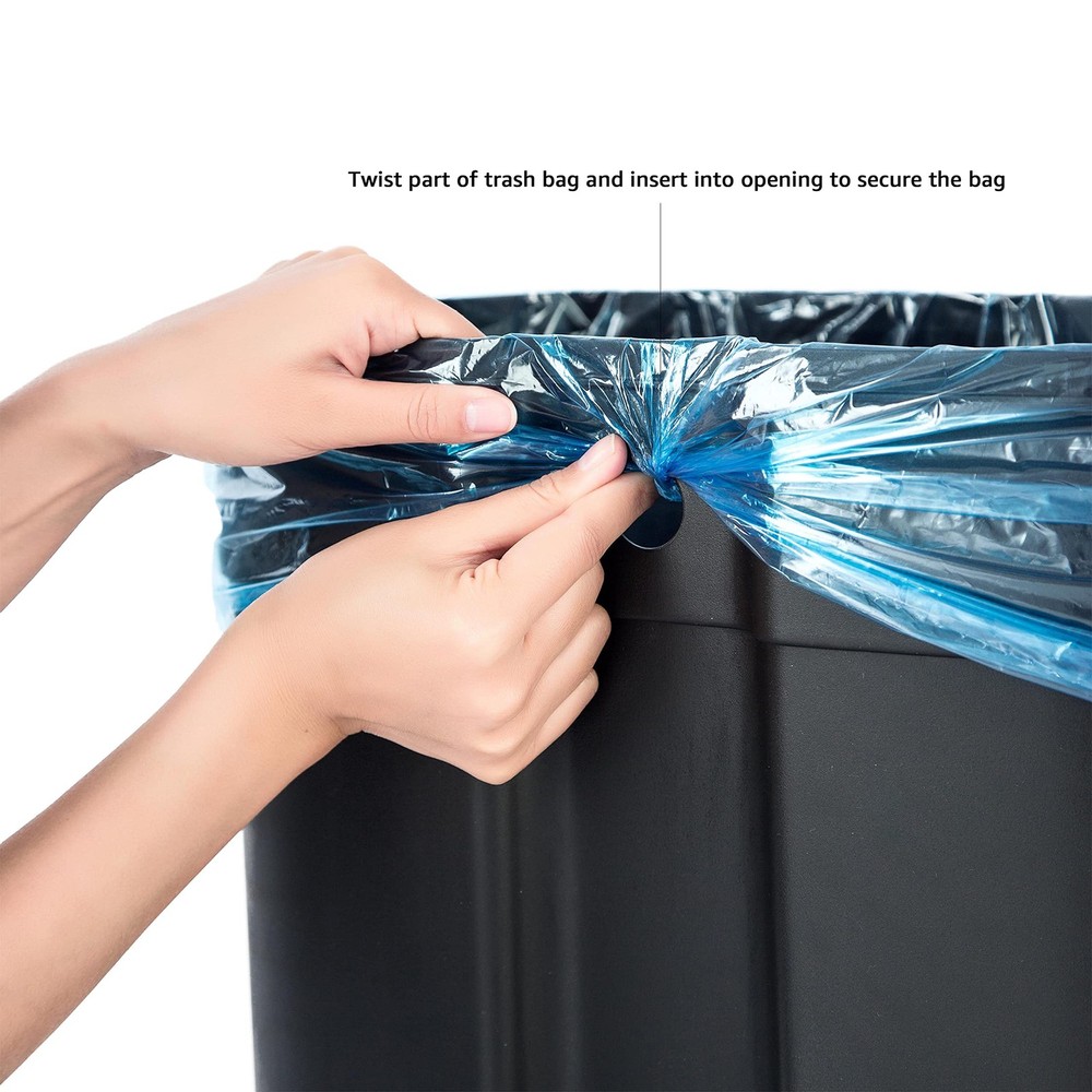 Amazon Basics 32L Trash Can Soft-Close Pedal Black