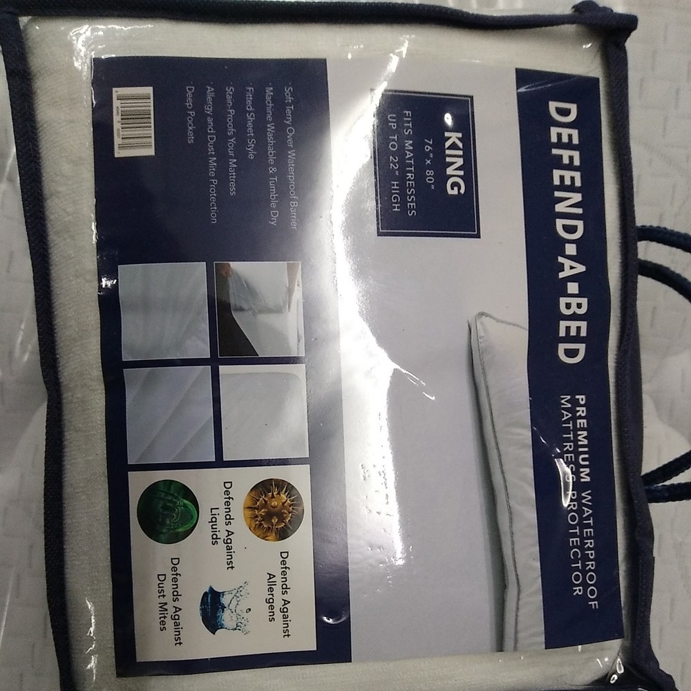 Soft Defend-A-Bed Premium Waterproof Mattress Protector King Size