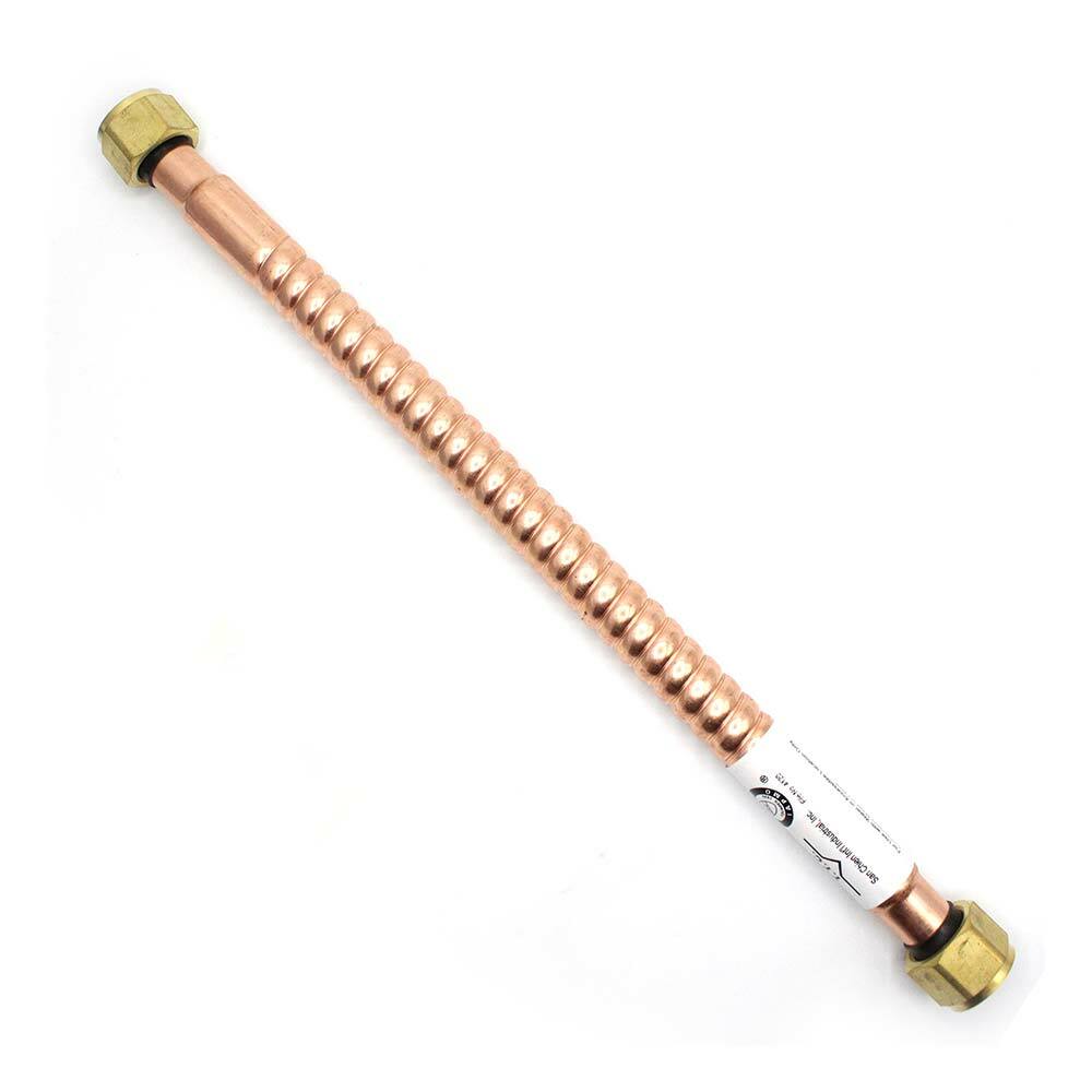 7/8 O.D. Water Heater Copper Flex Hose With 3/4" FIP x 3/4" FIP Swivel - 4400196