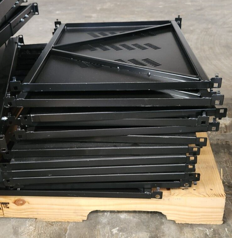 Pair of 19" Rack Mount Adjustable/Extendable Network/Keyboard Mouse Shelf Trays