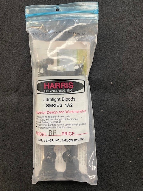 Harris Bipod 1A2-BR Engineering Bench Rest Leg Notch - Black