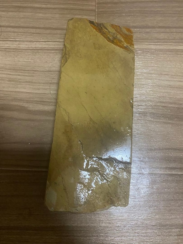 Natural Stone Whetstone Yellow-Brown Rectangular – Sharpening Stone