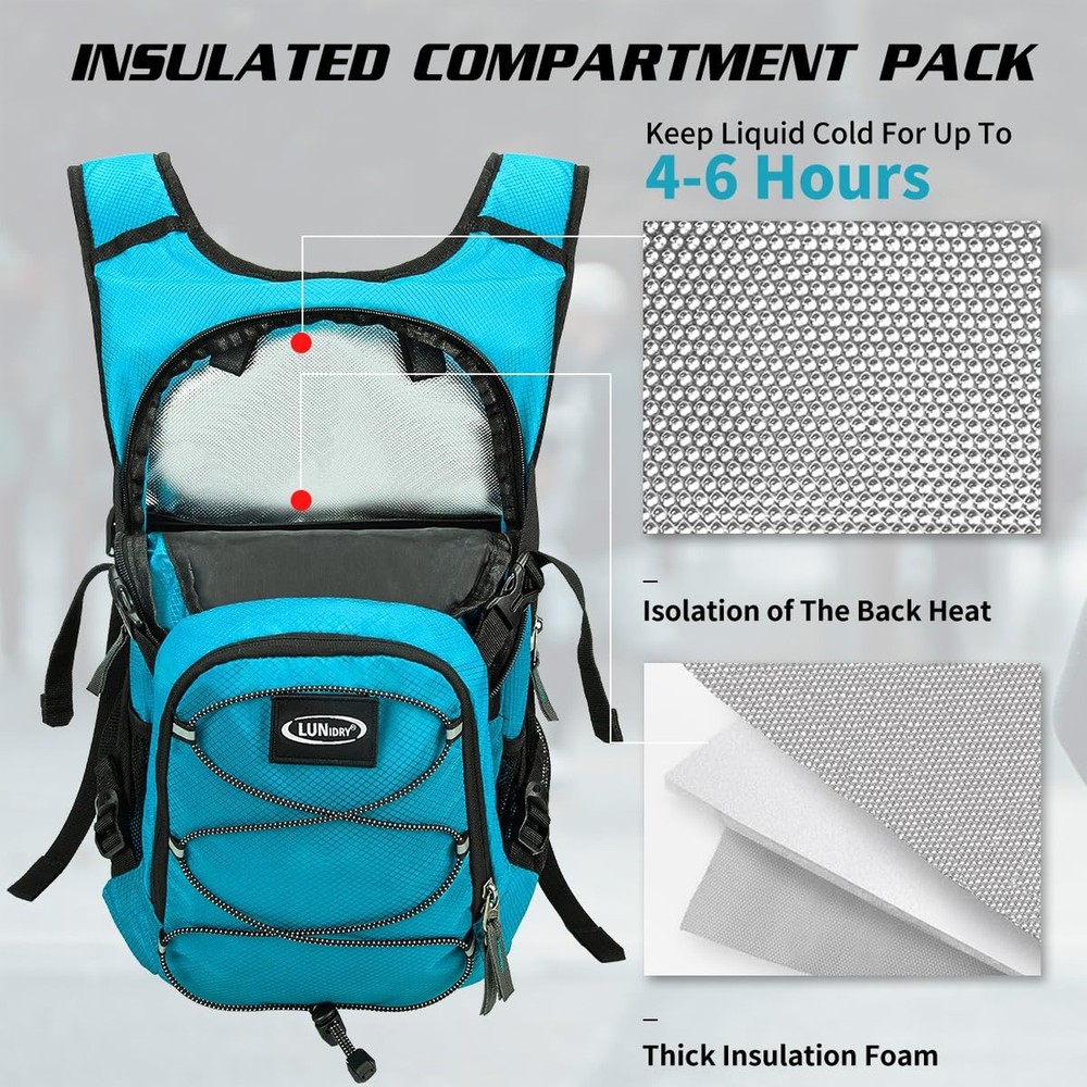 Hydration Backpack with 3L Water Bladder, Insulated Running Hydration Pack Hy...
