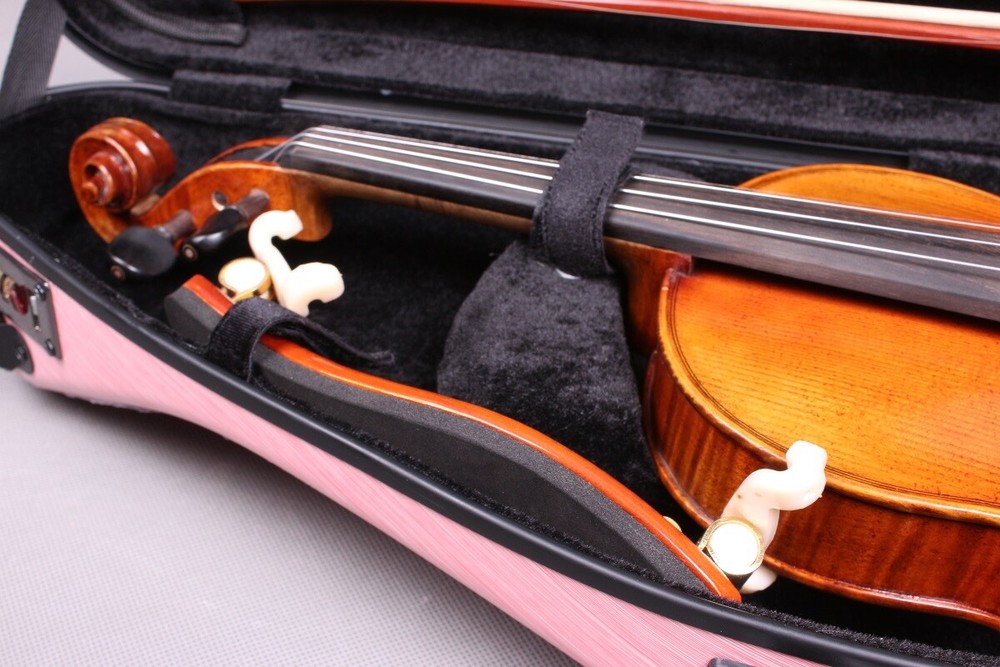 Violin case 4/4 Carbon Fiber Violin Box Strong Light with Strap & Code Lock