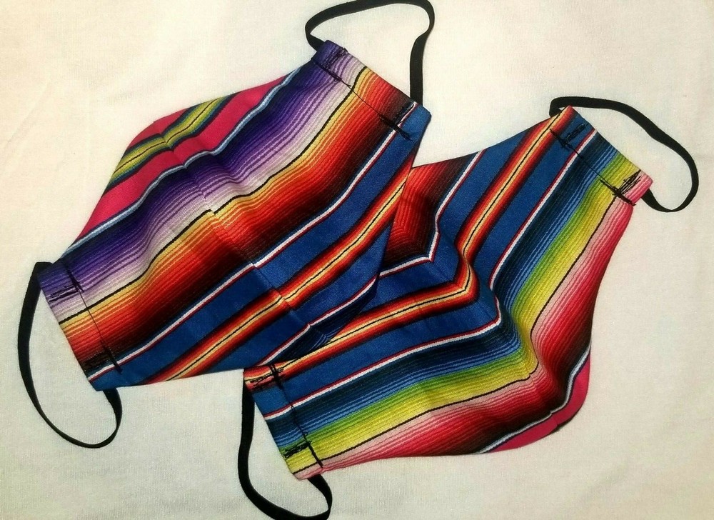 2 Pack Serape Print Handmade Face Masks