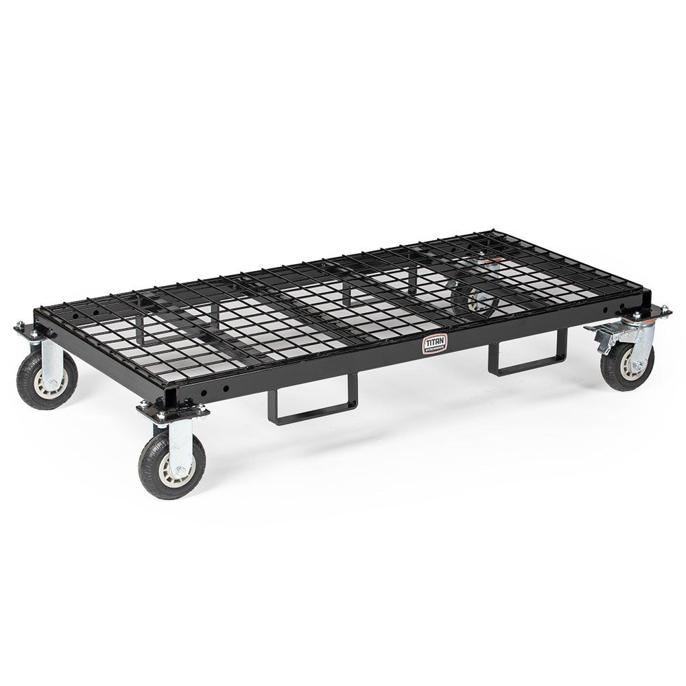 Titan Attachments Heavy-Duty Rolling Platform Base with Fork Pockets