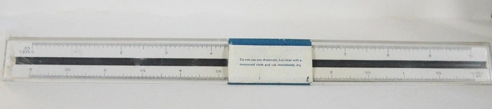 Alvin 247P Metric Triangular Drafting Scale Ruler (30 cm / 11.81"). Germany