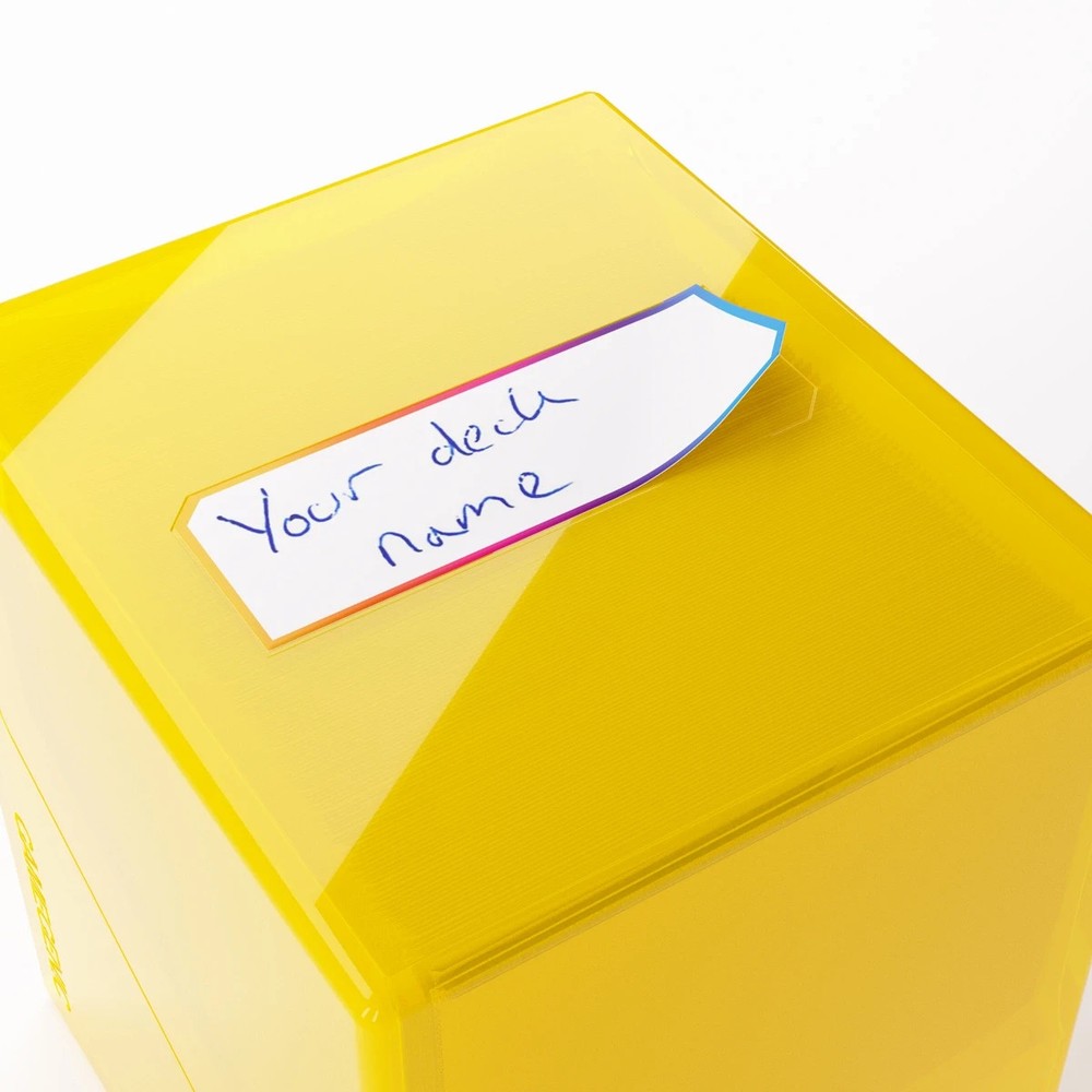 Gamegenic Bastion 100+ XL Translucent Yellow Deck Box