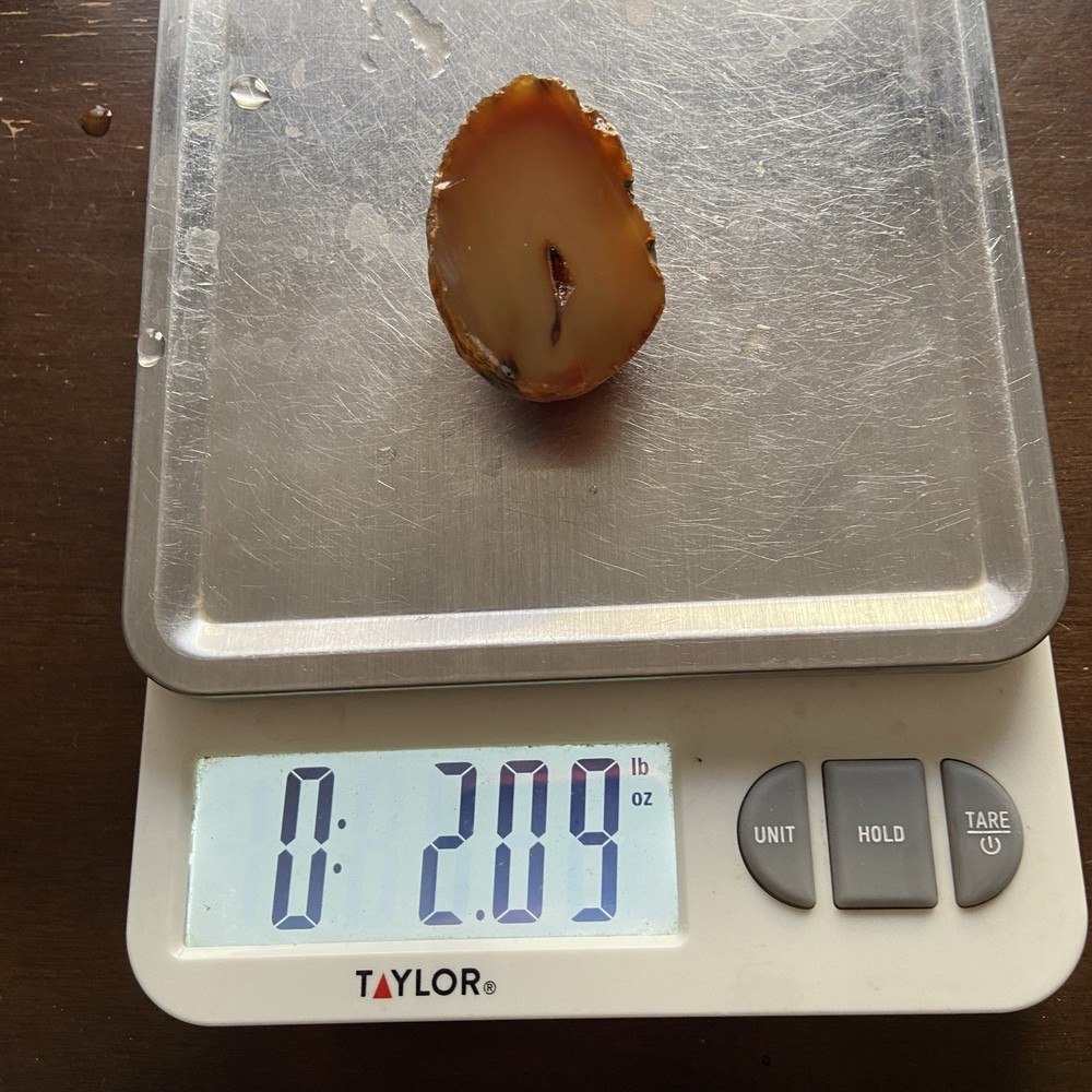 Lapidary Rough Agate Half Unpolished 2.09 Oz