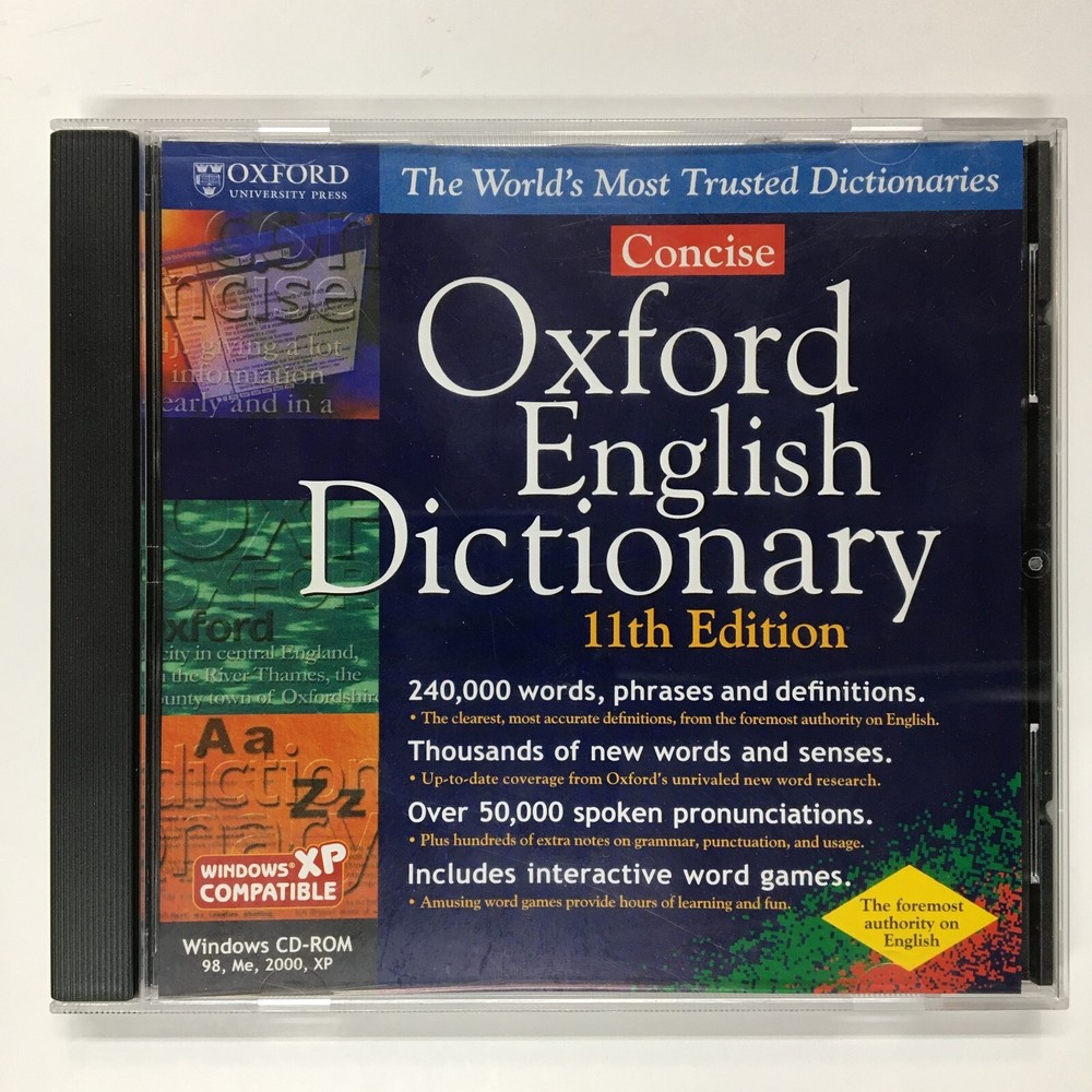 Concise Oxford English Dictionary: 11th Edition (CD-ROM, 2005, Selectsoft)