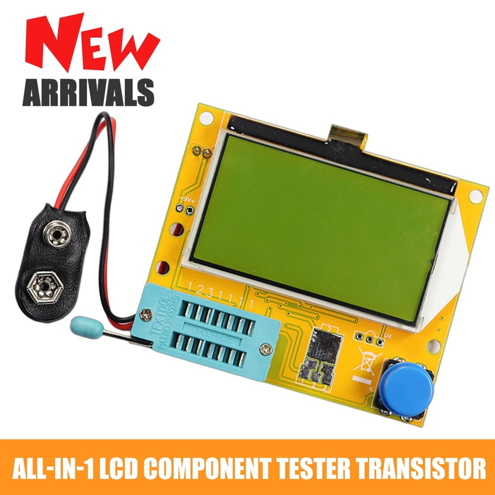 All-in-1 Component Tester Transistor Diode Capacitor Resistor Inductor LCD Meter