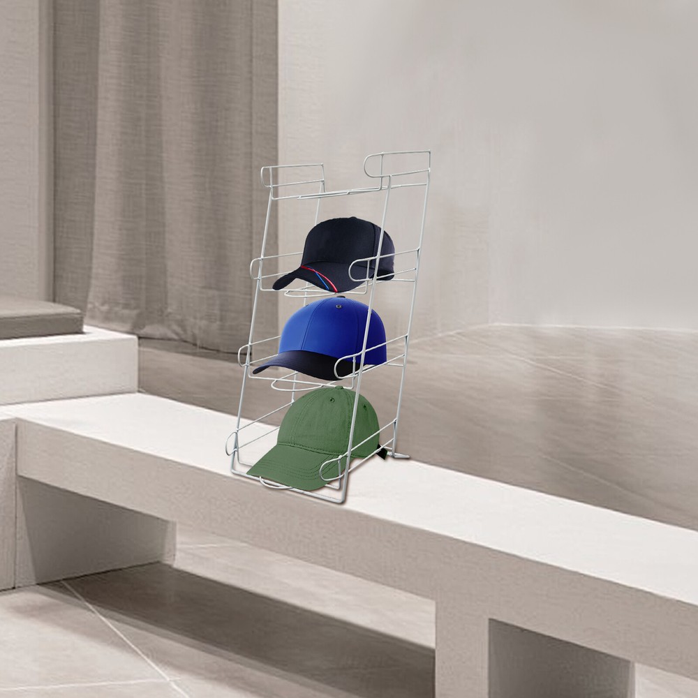 4-tier Hat Display Stand, Tabletop Hat Display Rack, Hat Display Rack for Retail