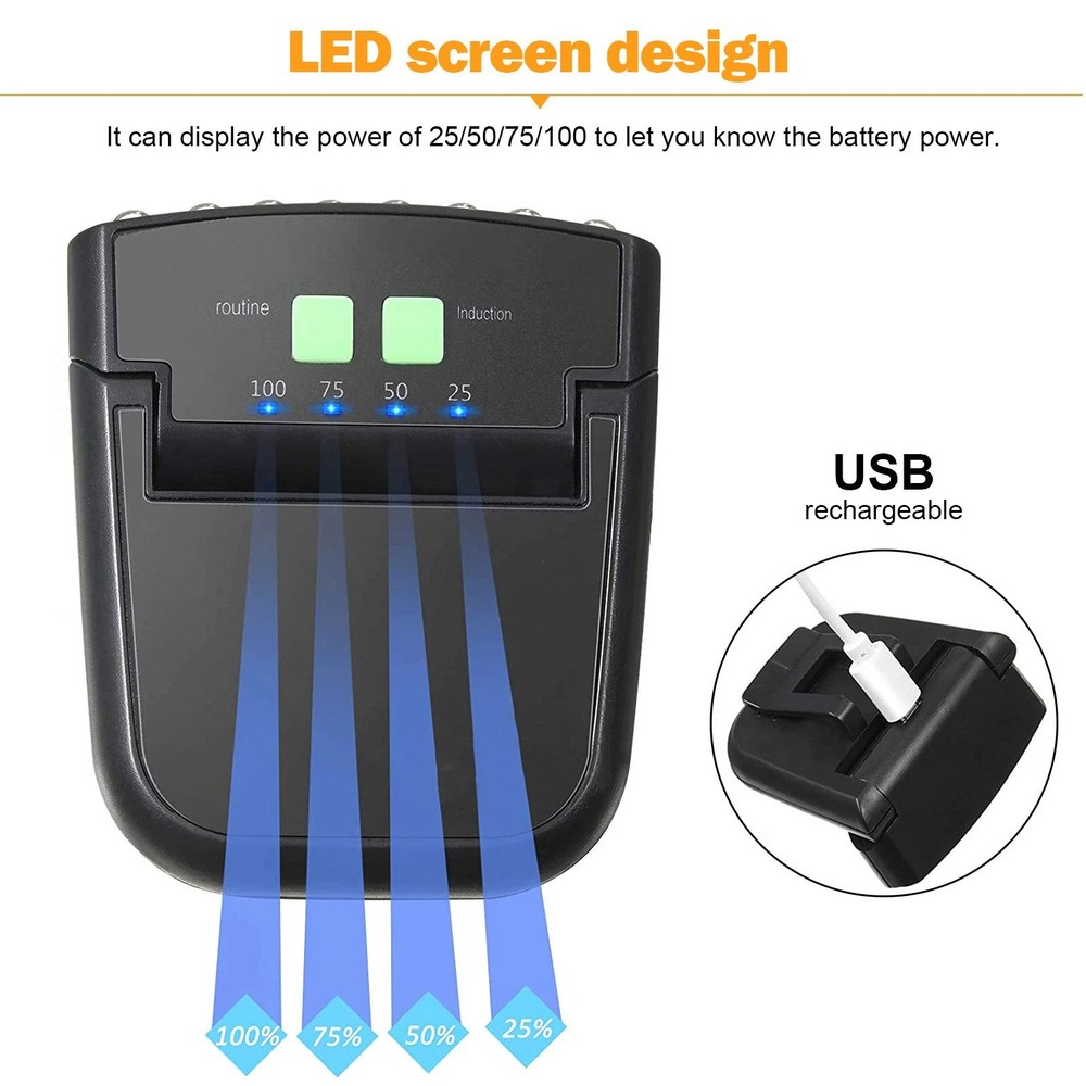 USB Rechargeable Hat Clip Light with Power Indicator for Reading Close Work