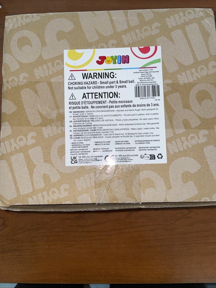 JOYIN Prefilled Easter Eggs With 48 Squishy toys.