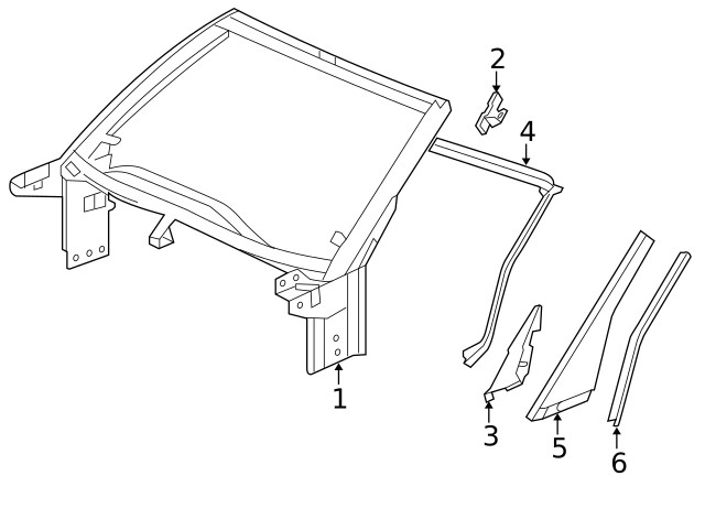 Genuine GM Windshield Frame Weatherstrip 84367842