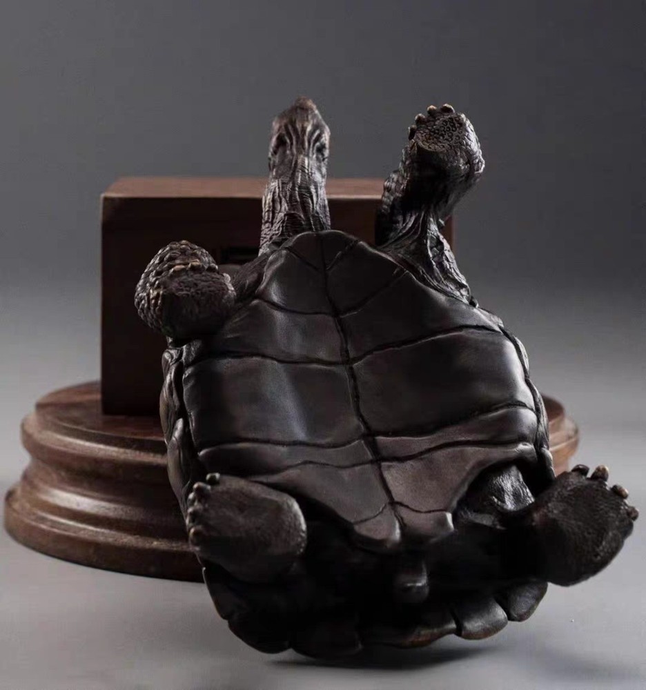 Bronze copper Galapagos Tortoise ornament Solid Artistic handcraft turtle smlz