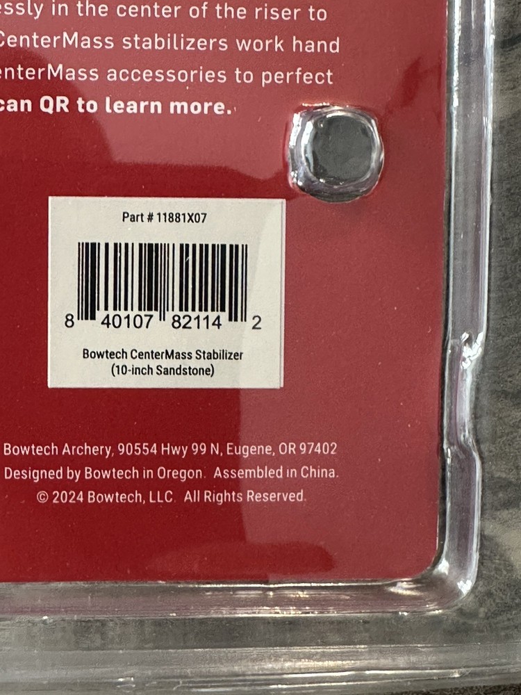 Bowtech CenterMass 10” Stabilizer (Sandstone)