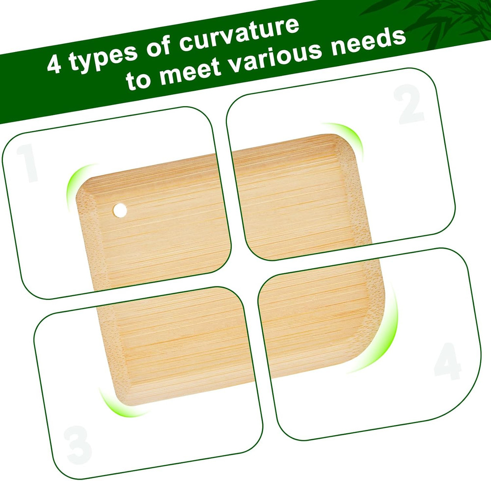 Bamboo Pan Scraper, Pot Scraper, Food Scraper, Kitchen Scraper Tools for Cast Ir