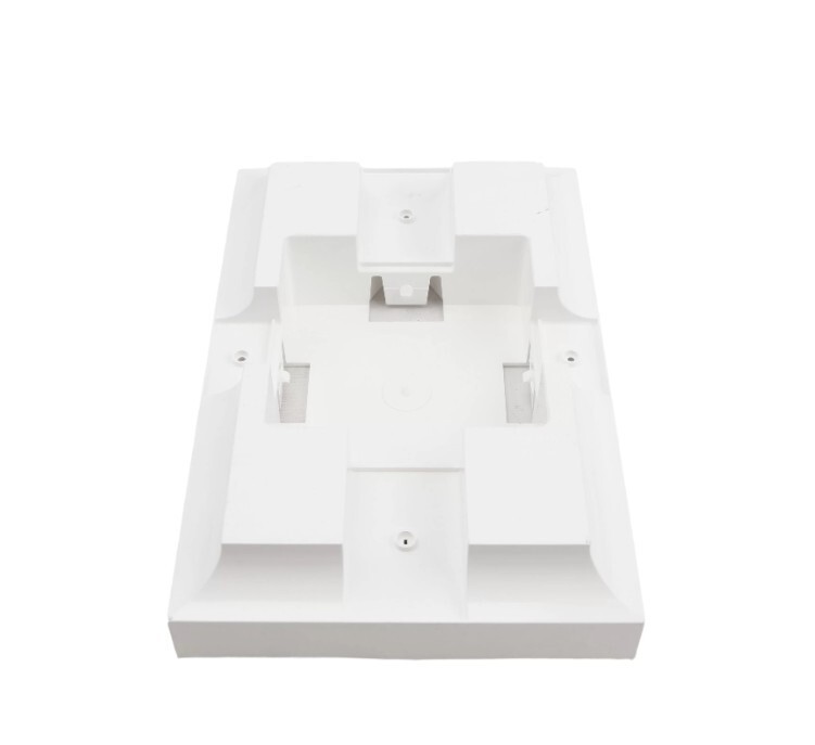 LMT White Vinyl Mailbox Support Bracket