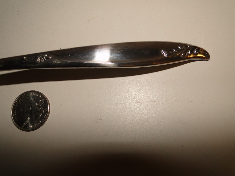 Holmes & Edwards Deep Silverplate Salad Pair Original Box WOODSONG
