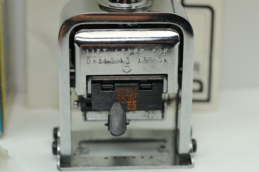 Vintage Globe Automatic Numbering Machine Model 10