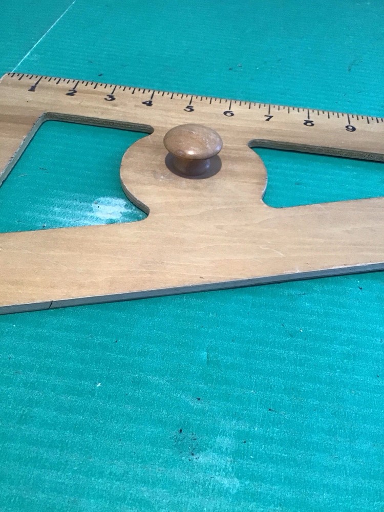 Vintage POST 1793 Wood Drafting Engineering Triangle Wood