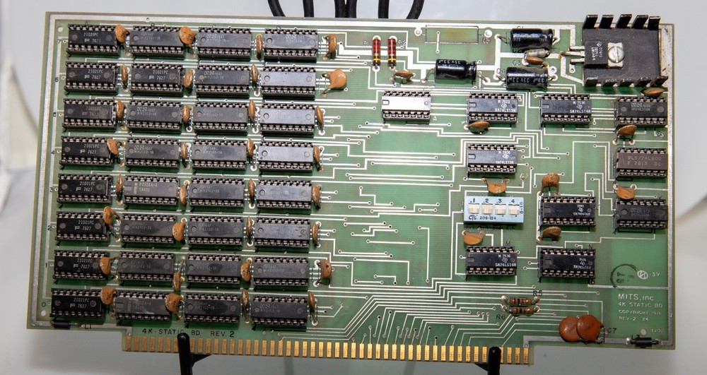 MITS 4K Static RAM S-100 Card From A MITS Altair 8800 Computer