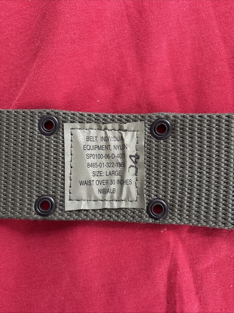 Military Web Belt (Modernized) - Olive Drab - Large (Up to 43")