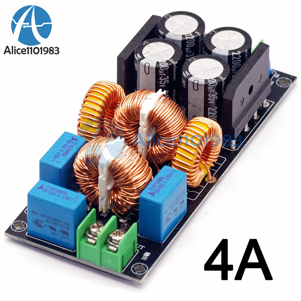 4A/10A/20A Power Filter EMI Module Audio Amplifier High Frequency Filter Board
