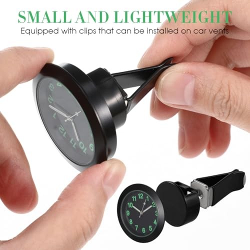 Mini Car Dashboard Clock Luminous Electronic Quartz Clock with Clip for Air