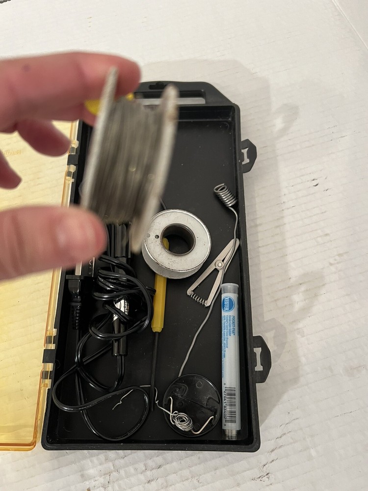 Radio Shack Container W/ Soldering Related Items UNTESTED