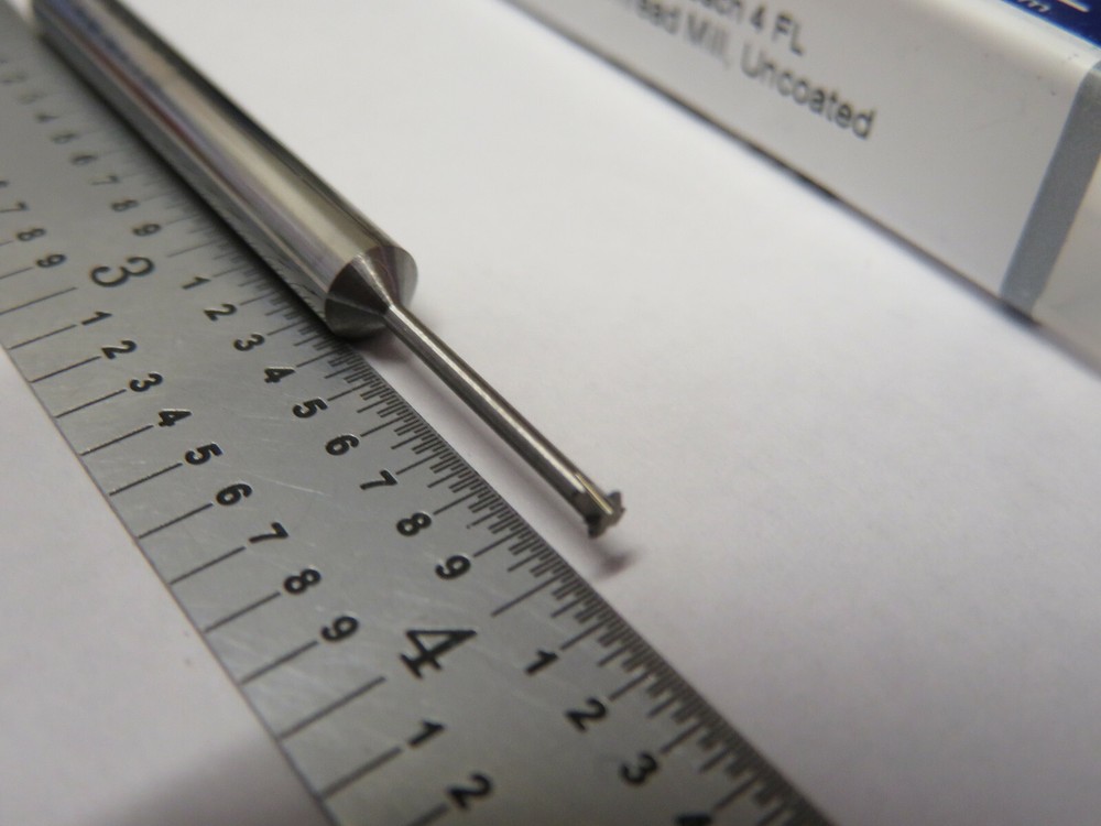 .093" x 60° 4 Flute Cabide Single Form Thread Mill, Thread Size 5